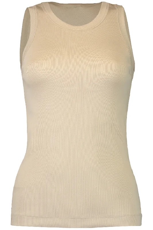 Scoop Neck Tank - Light Beige