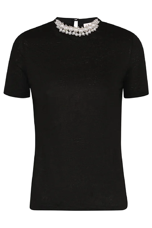 Crush Embellished Tee - Black