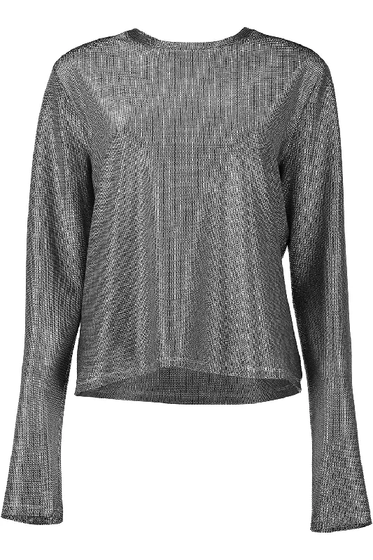 Long Sleeve Tee - Silver Mesh