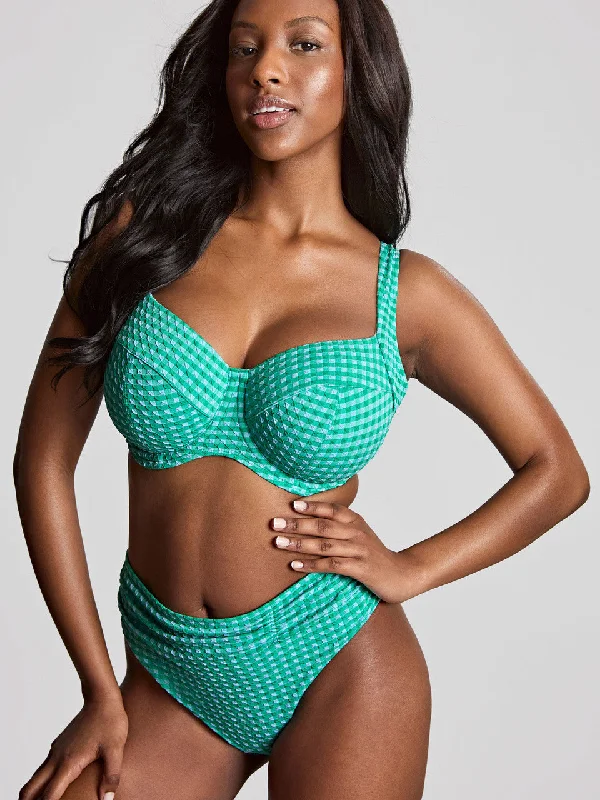 Gingham Olivia Full Cup Bikini In Green Gingham - Panache