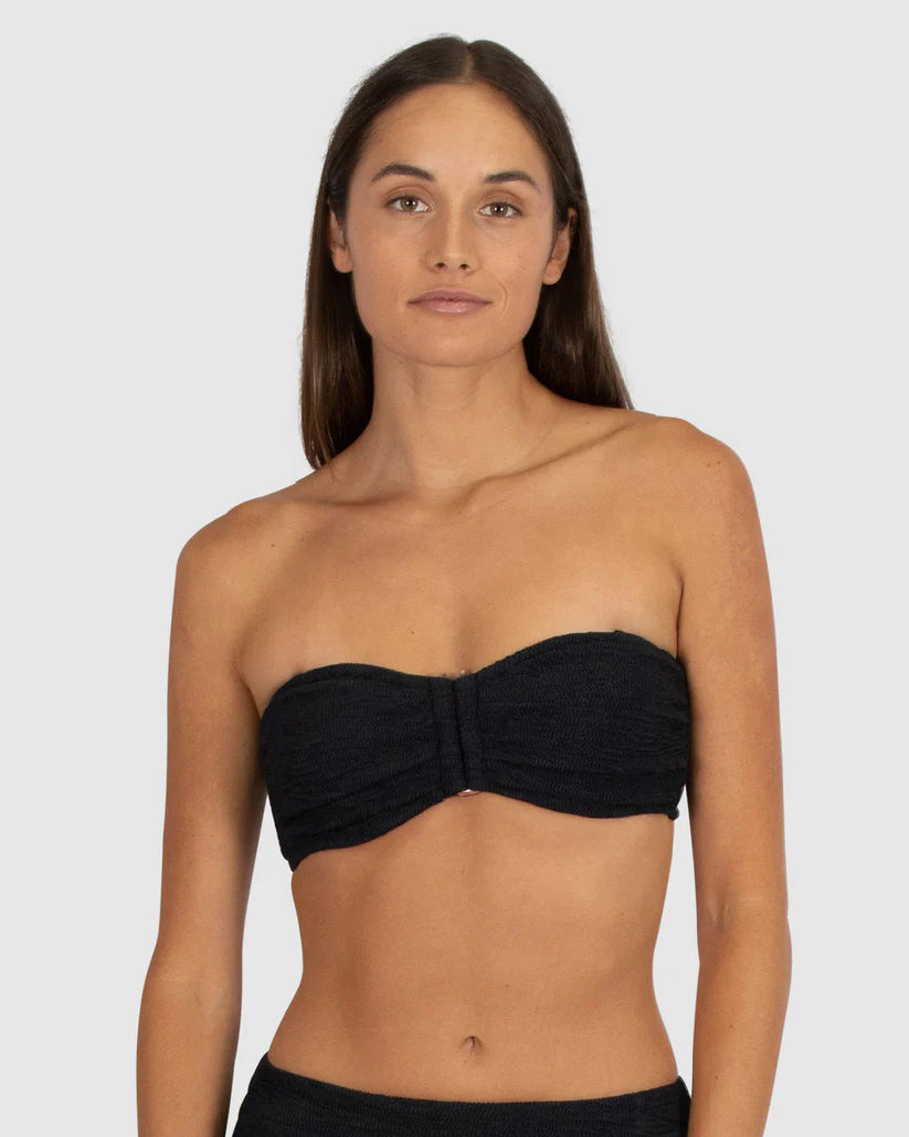 Ibiza Underwire Bandeau Top In Black - Baku