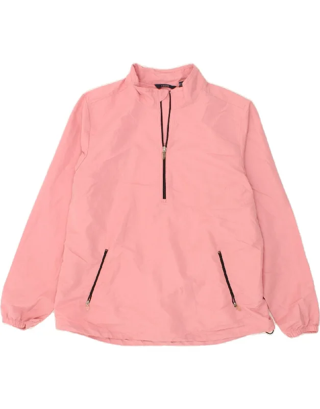 IZOD Womens Pullover Rain Jacket UK 18 XL Pink Polyester