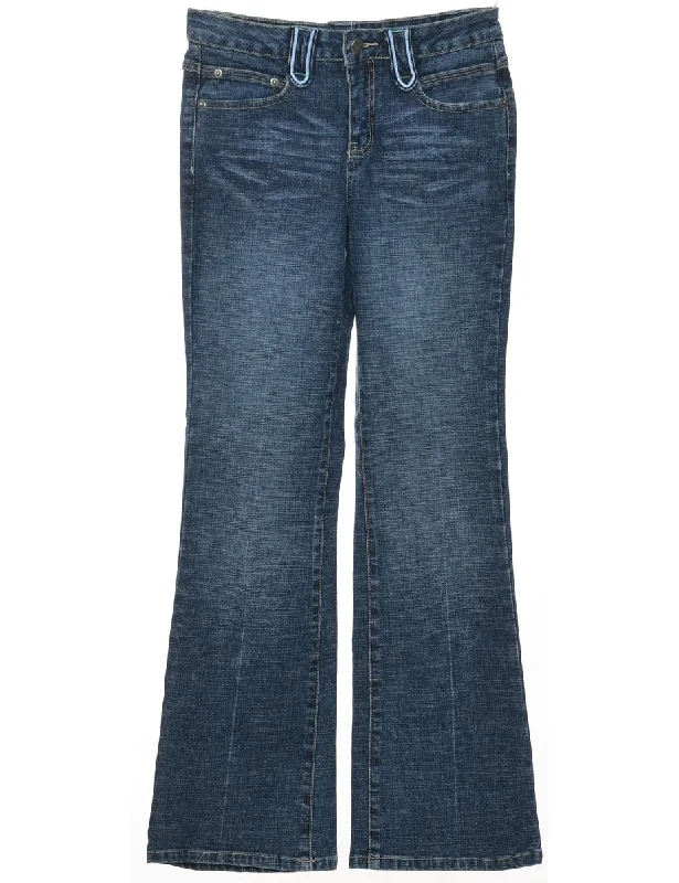 Y2K Low Rise Flared Jeans - W27 L29