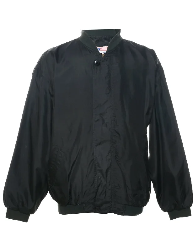 Zip Front Bomber Jacket - L